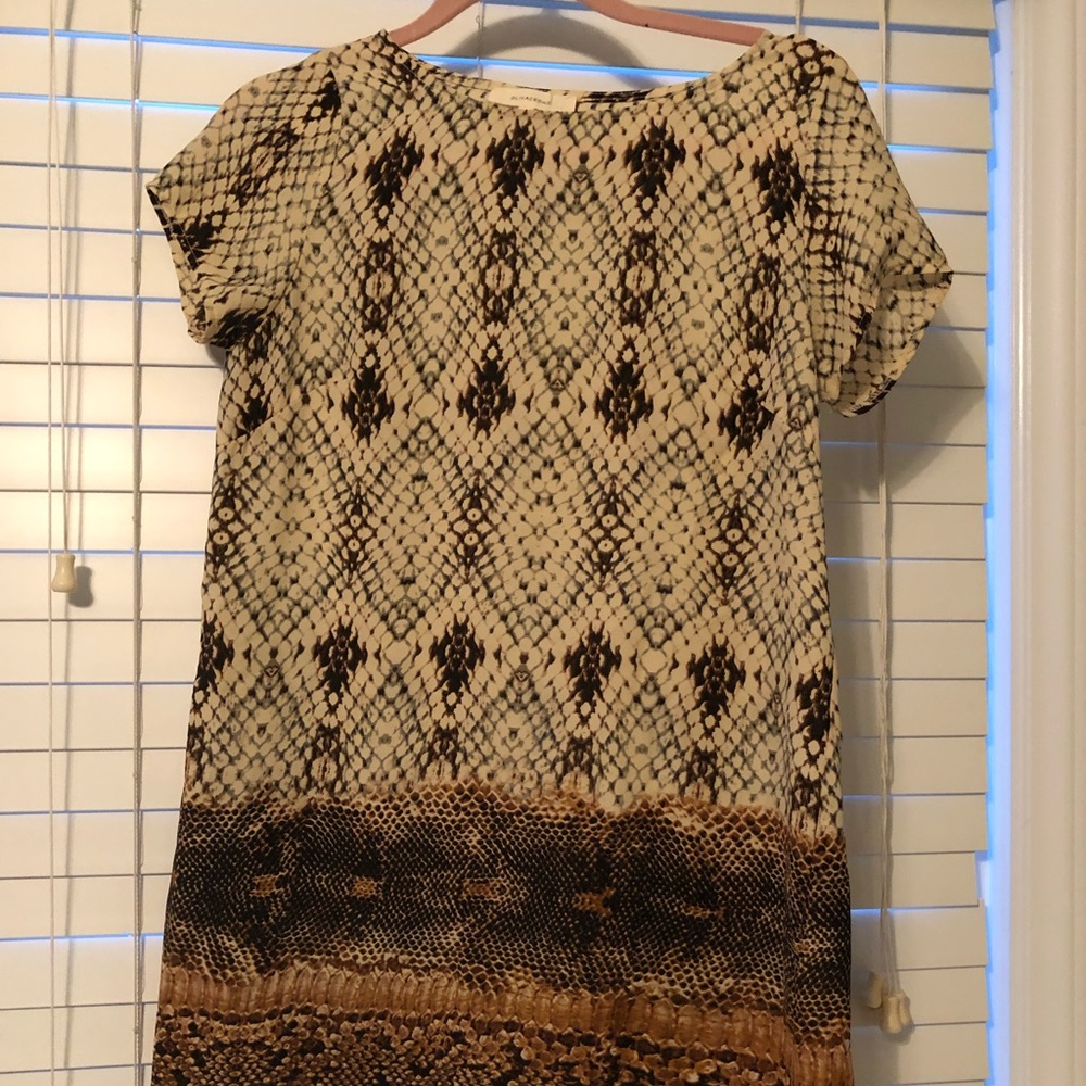 Snakeskin pattern dress / tunic